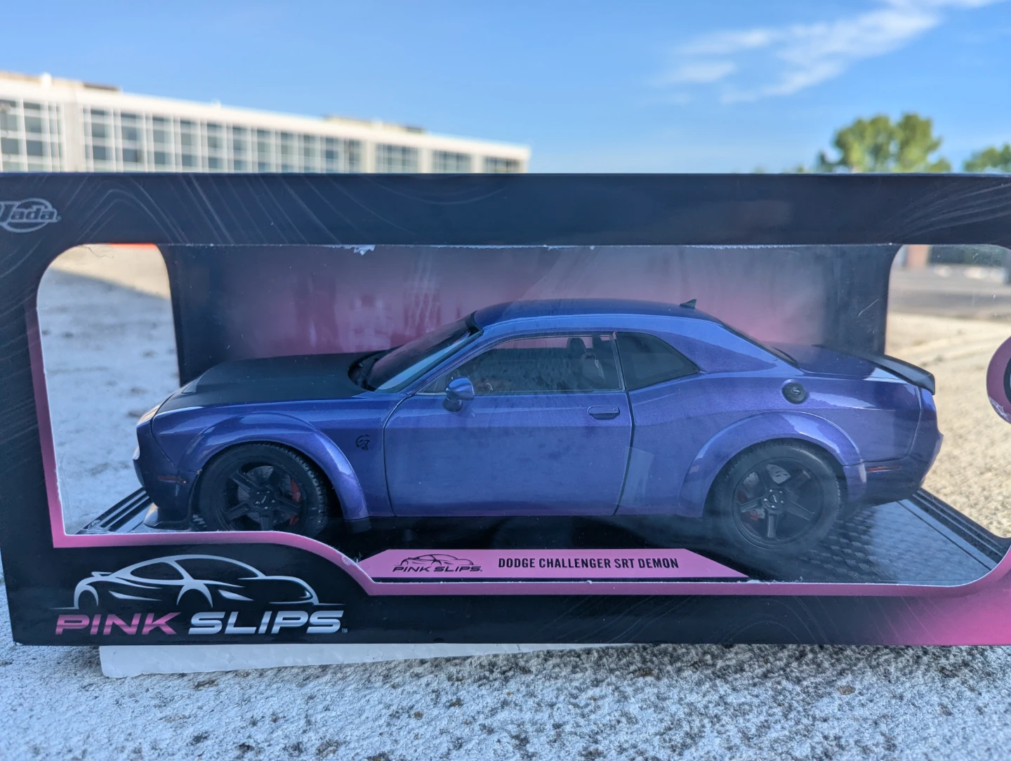 Jada Pink Slips Dodge Challenger SRT Demon 1:18  Scale - photo 3