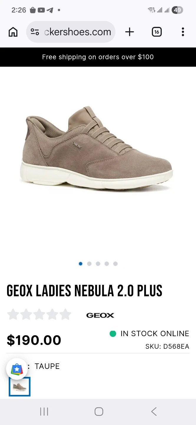 GEOX Ladies Nebula  Sneakers