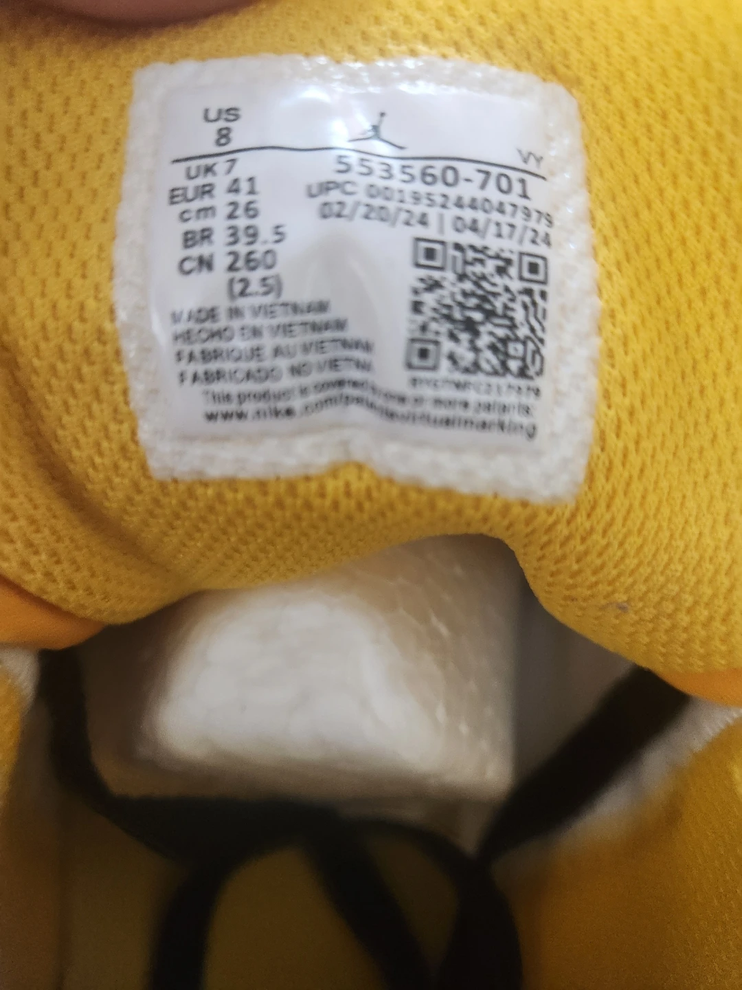 Air Jordan 1 Low Yellow Toe Sneakers - photo 5