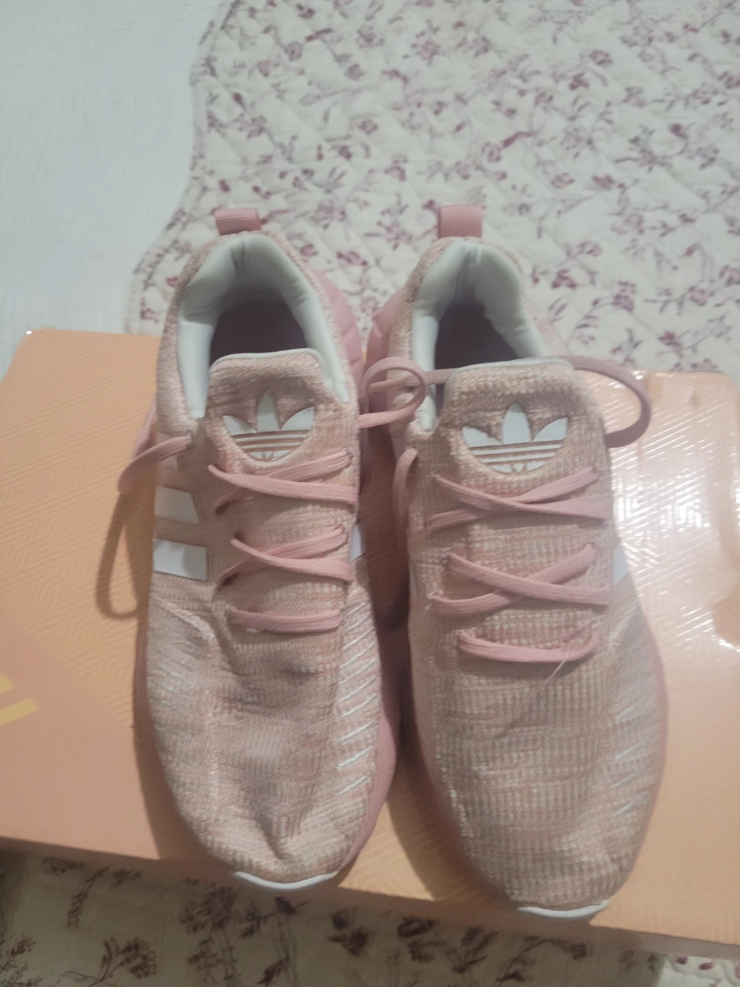 Adidas Pink Athletic Shoes size 4