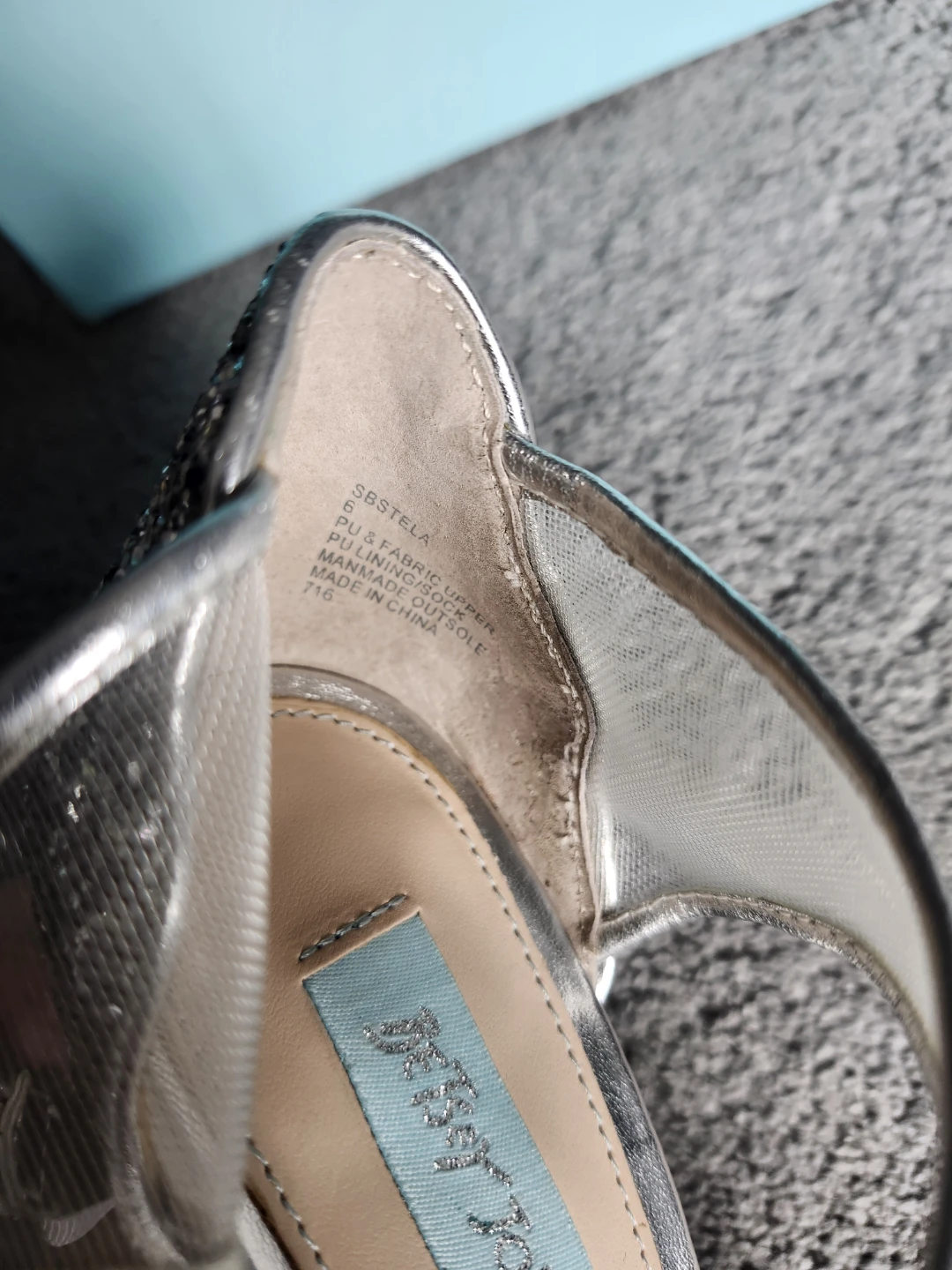 Betsey Johnson Silver Glitter Heels - photo 5