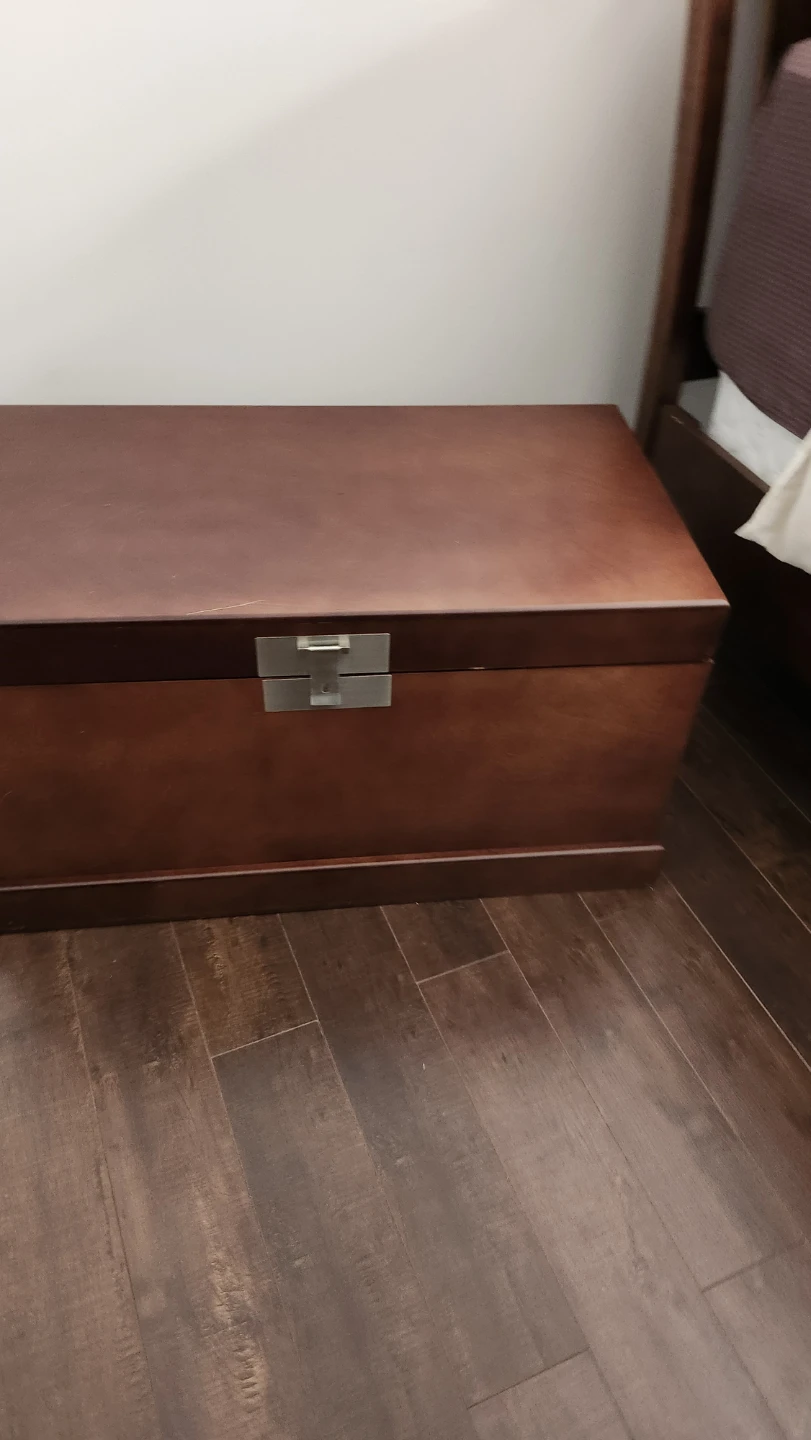 Wooden storage chest