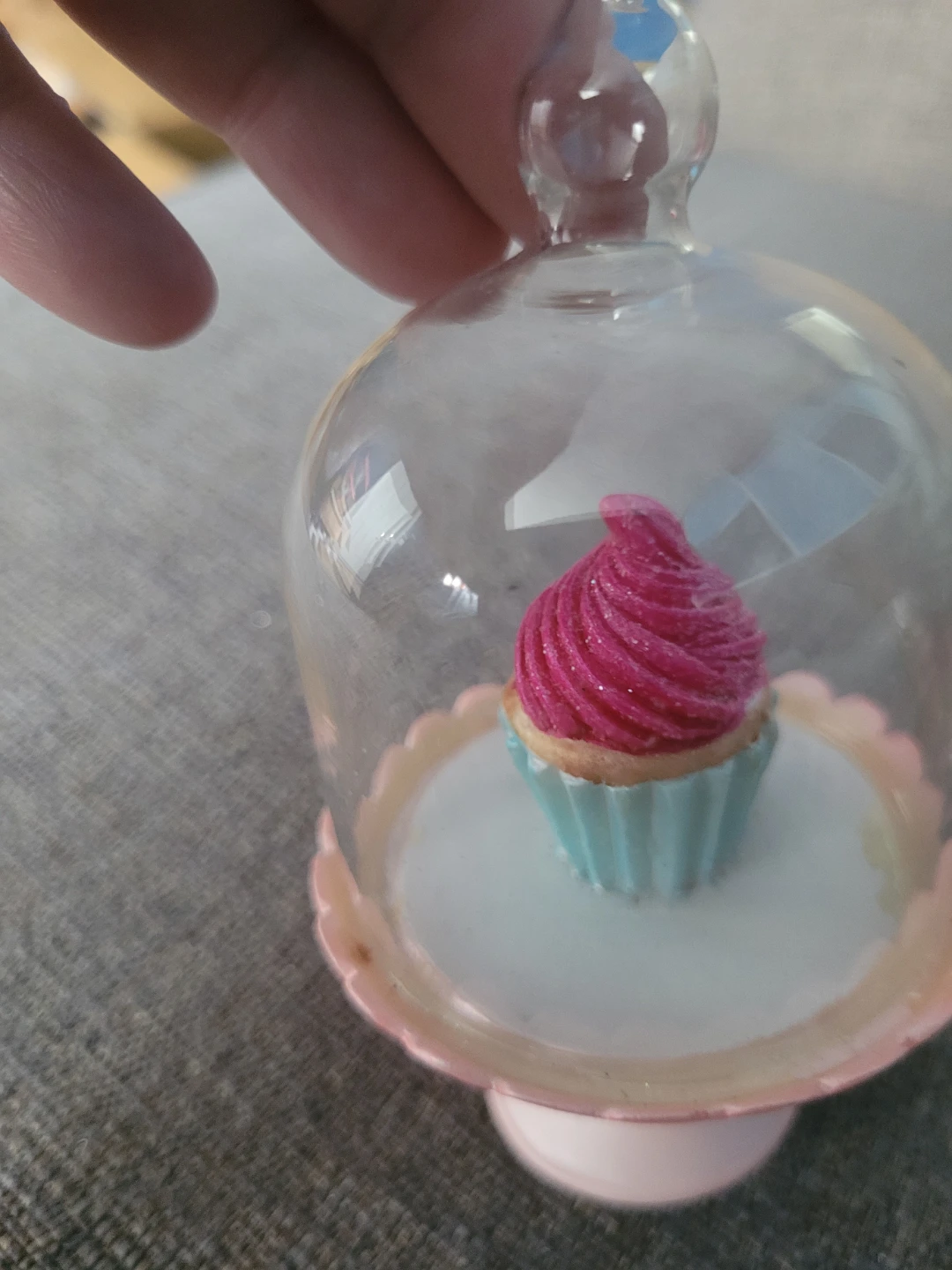 Glass Dome Cupcake Ornament - photo 3