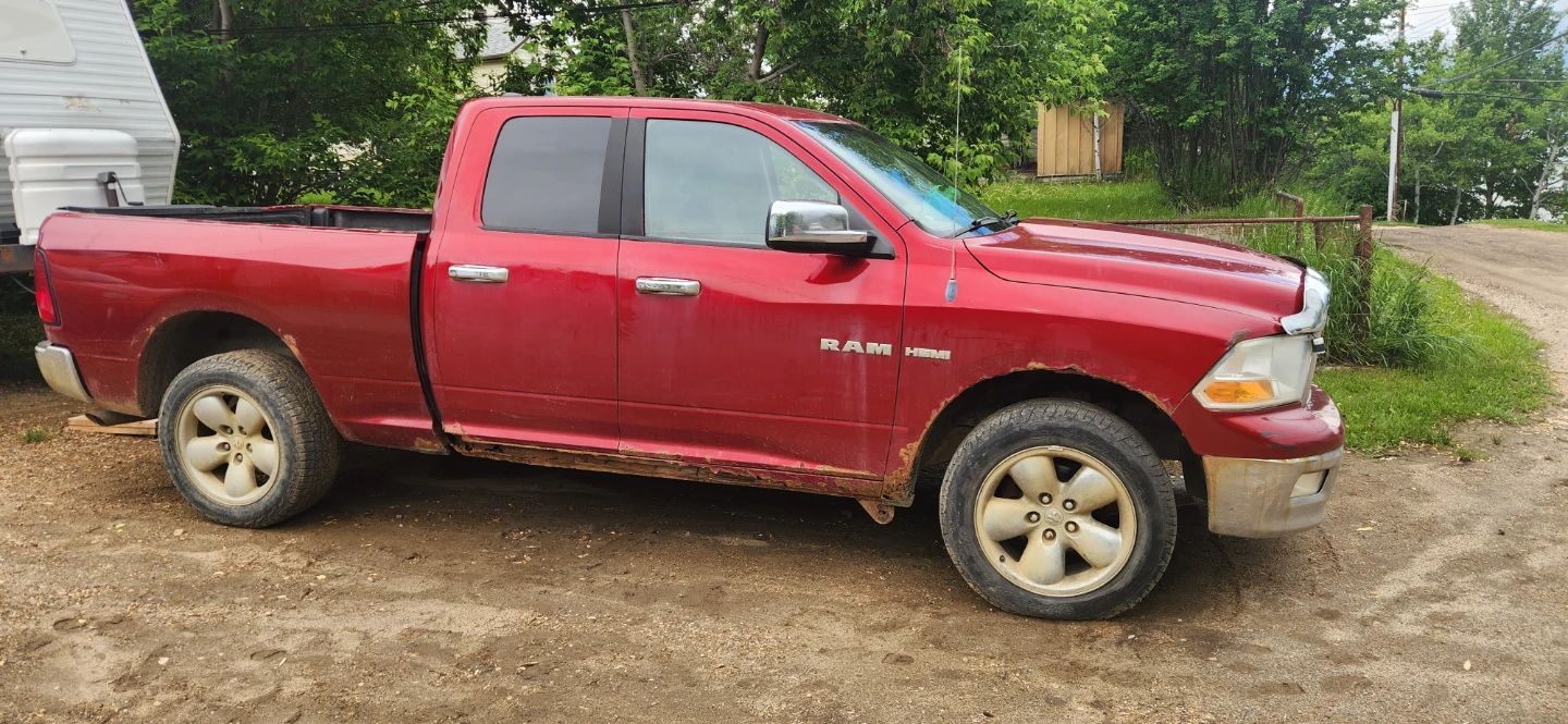 Red Dodge Ram Pickup Truck - photo 2
