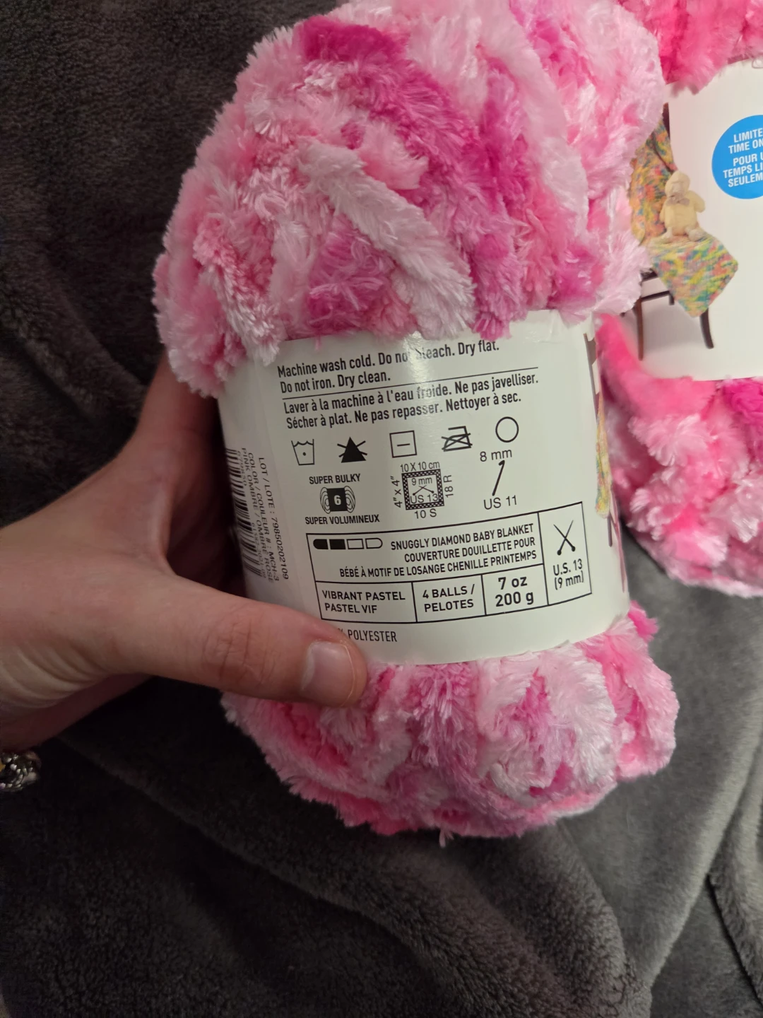 Yarn Spring Chenille Printemps Vibrant Pastel - photo 2