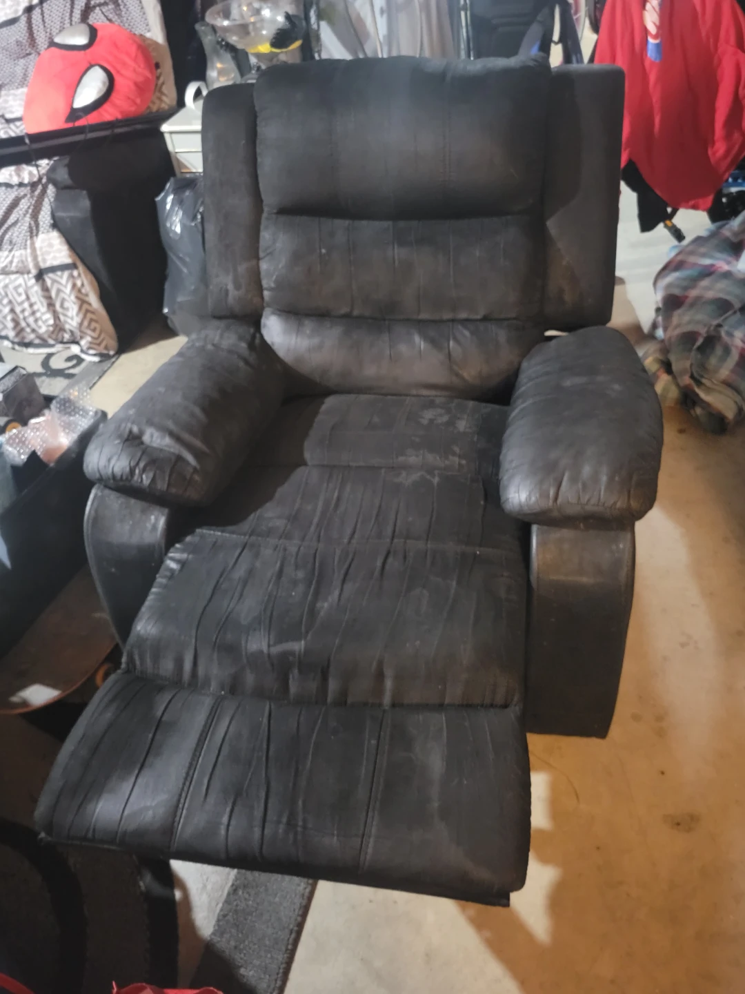 Black Recliner Chair and couch GREAT FOR GARAGE OR BASEMENT - photo 2