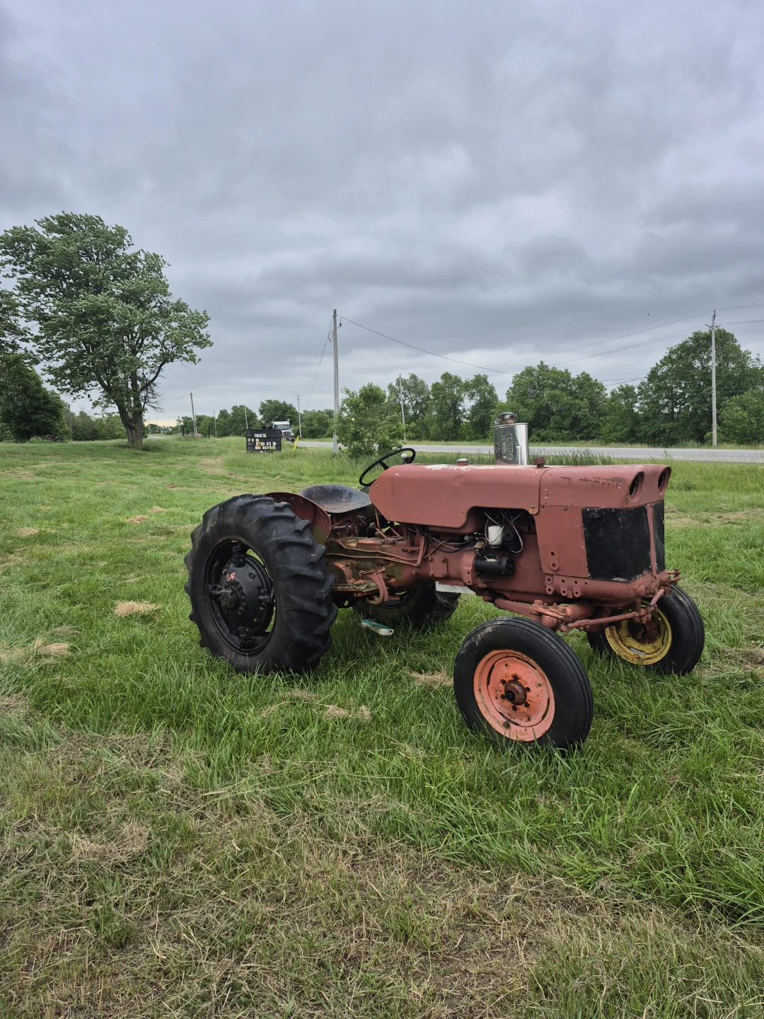 Red Vintage Tractor