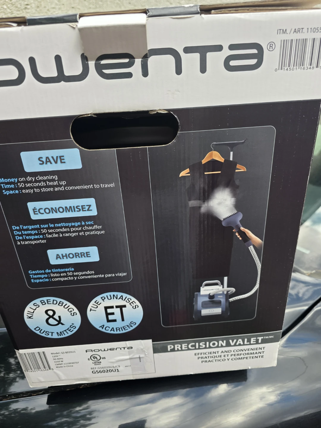 Rowenta Precision Valet Garment Steamer GS6020U1