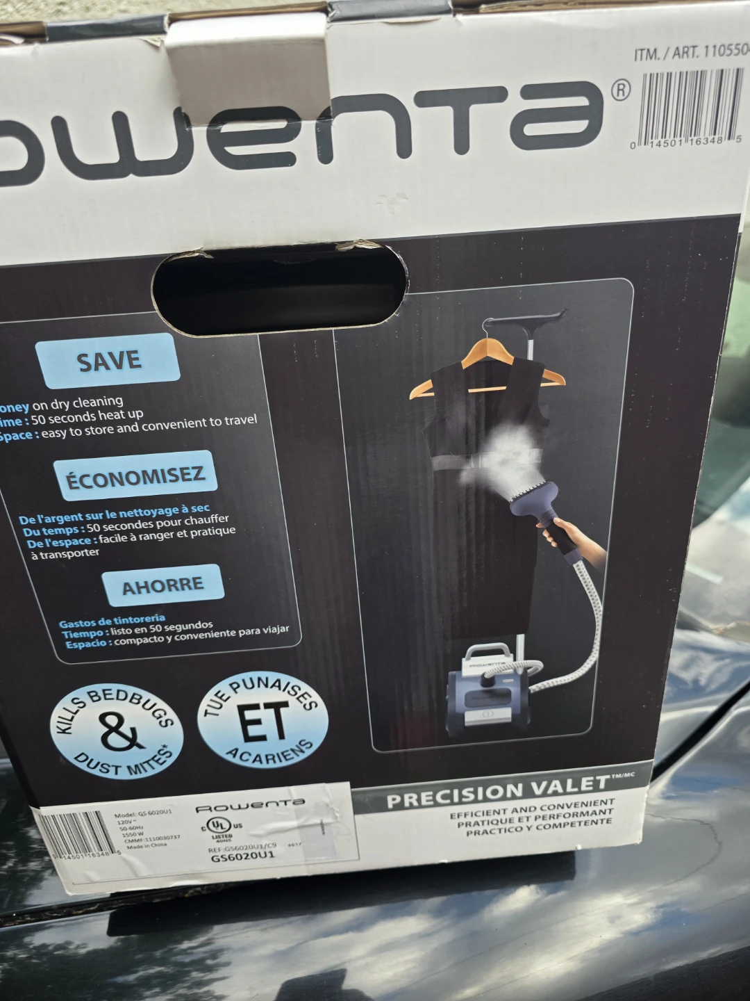 Rowenta Precision Valet Garment Steamer GS6020U1 - photo 2