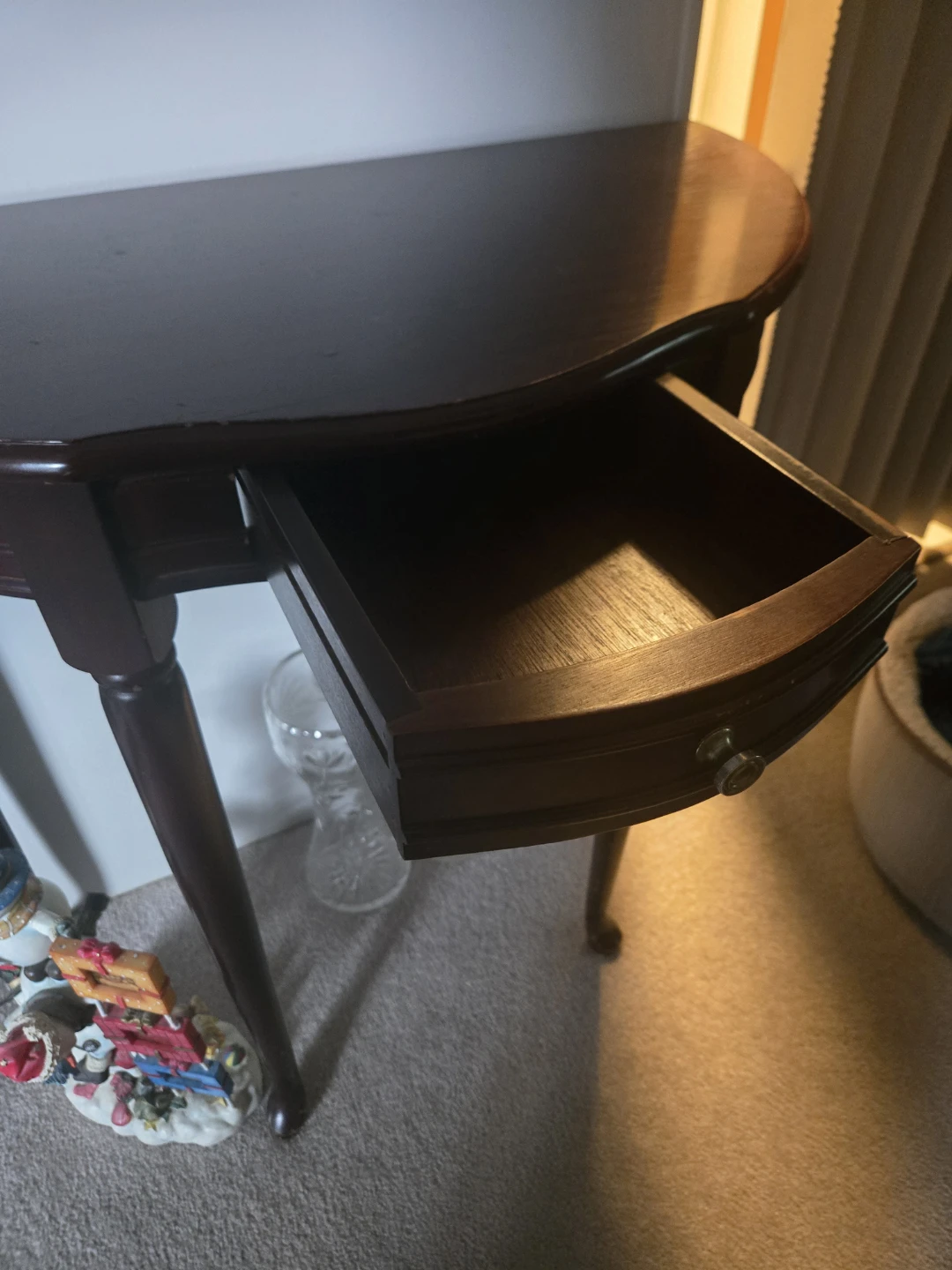 Wooden Console Table with Drawer - photo 2