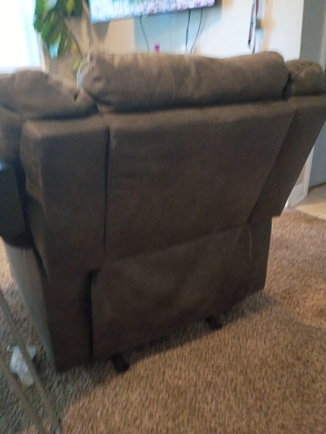 Comfortable Gray Recliner - photo 2