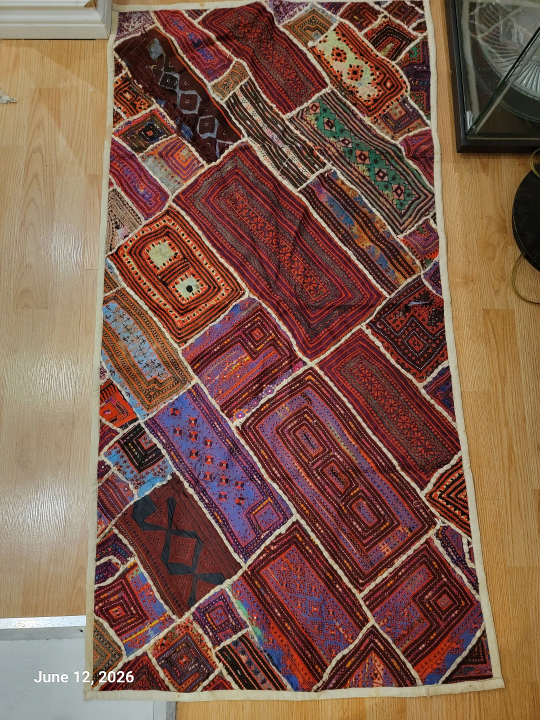 Bohemian Patchwork small foyer floor rug