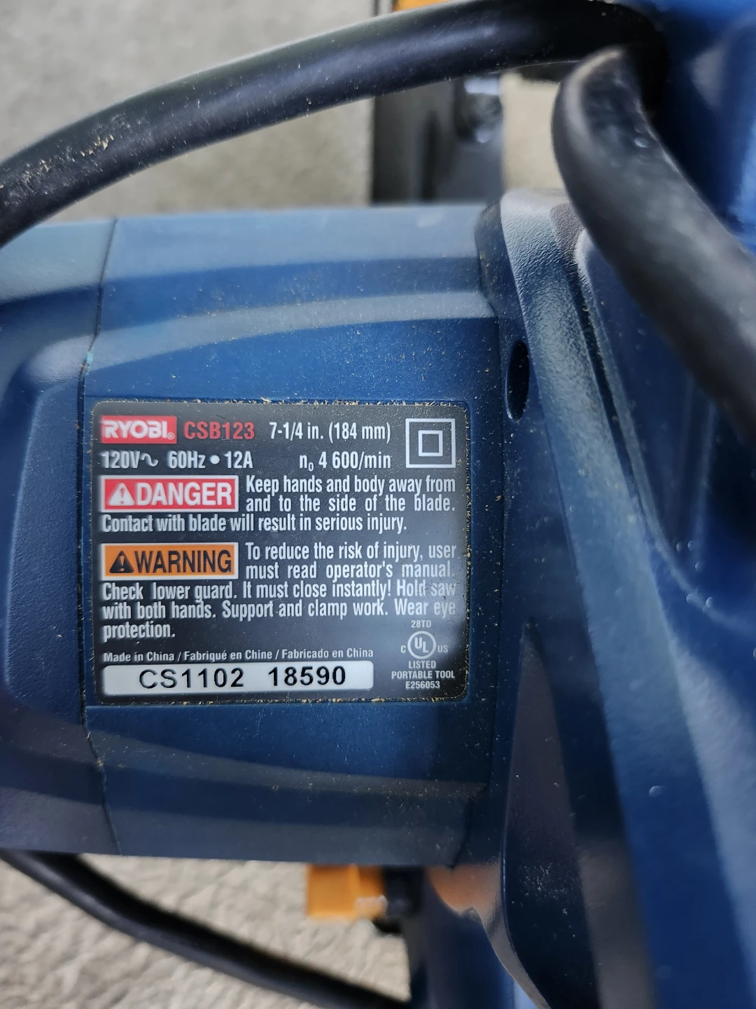 Ryobi CSB123 Circular Saw - photo 2
