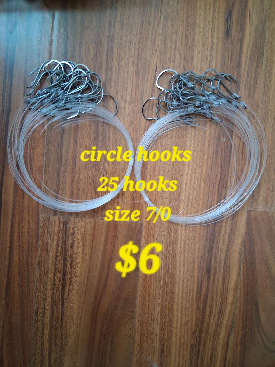 Circle Fishing Hooks Size 7/0 - 25 Count