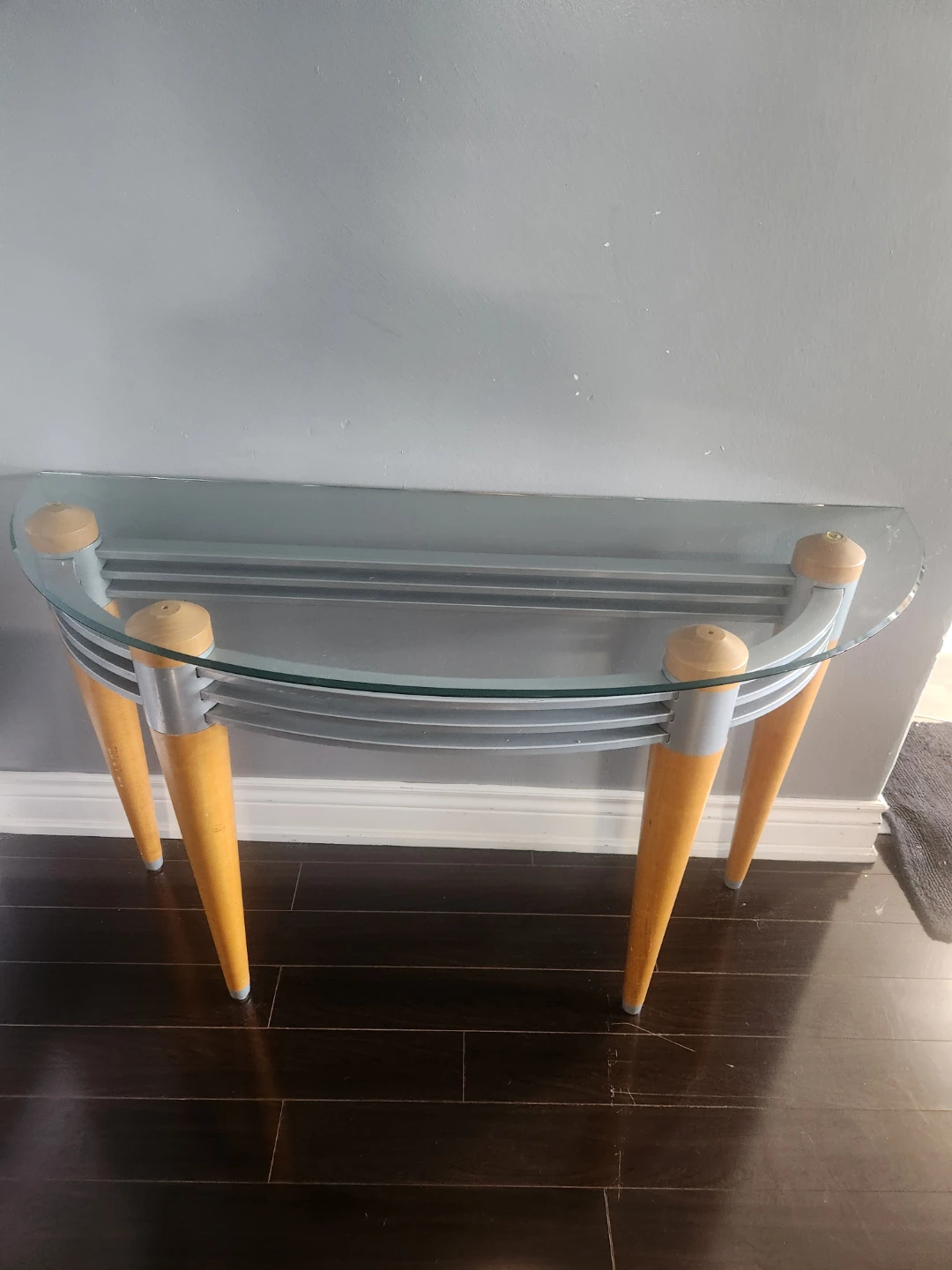 Glass Entrance Table and Side Table - photo 3