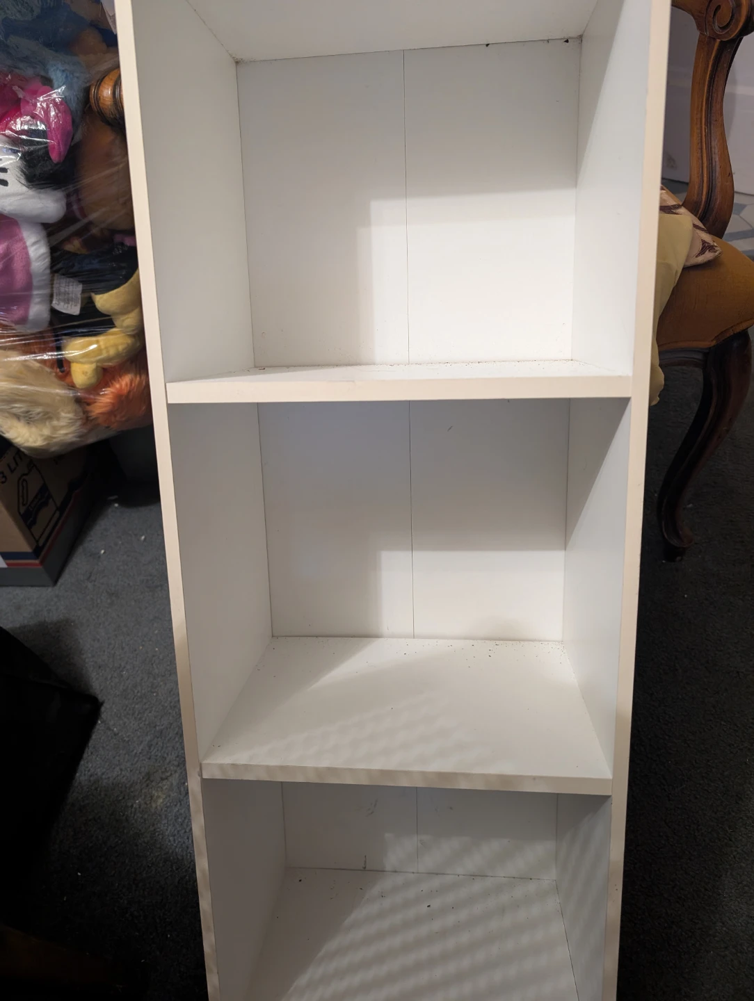 White 3-Shelf Bookshelf