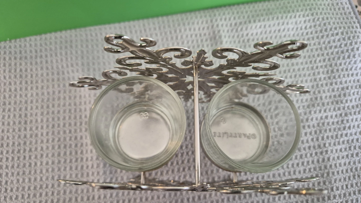 Silver Snowflake Tealight Candle Holder - photo 3