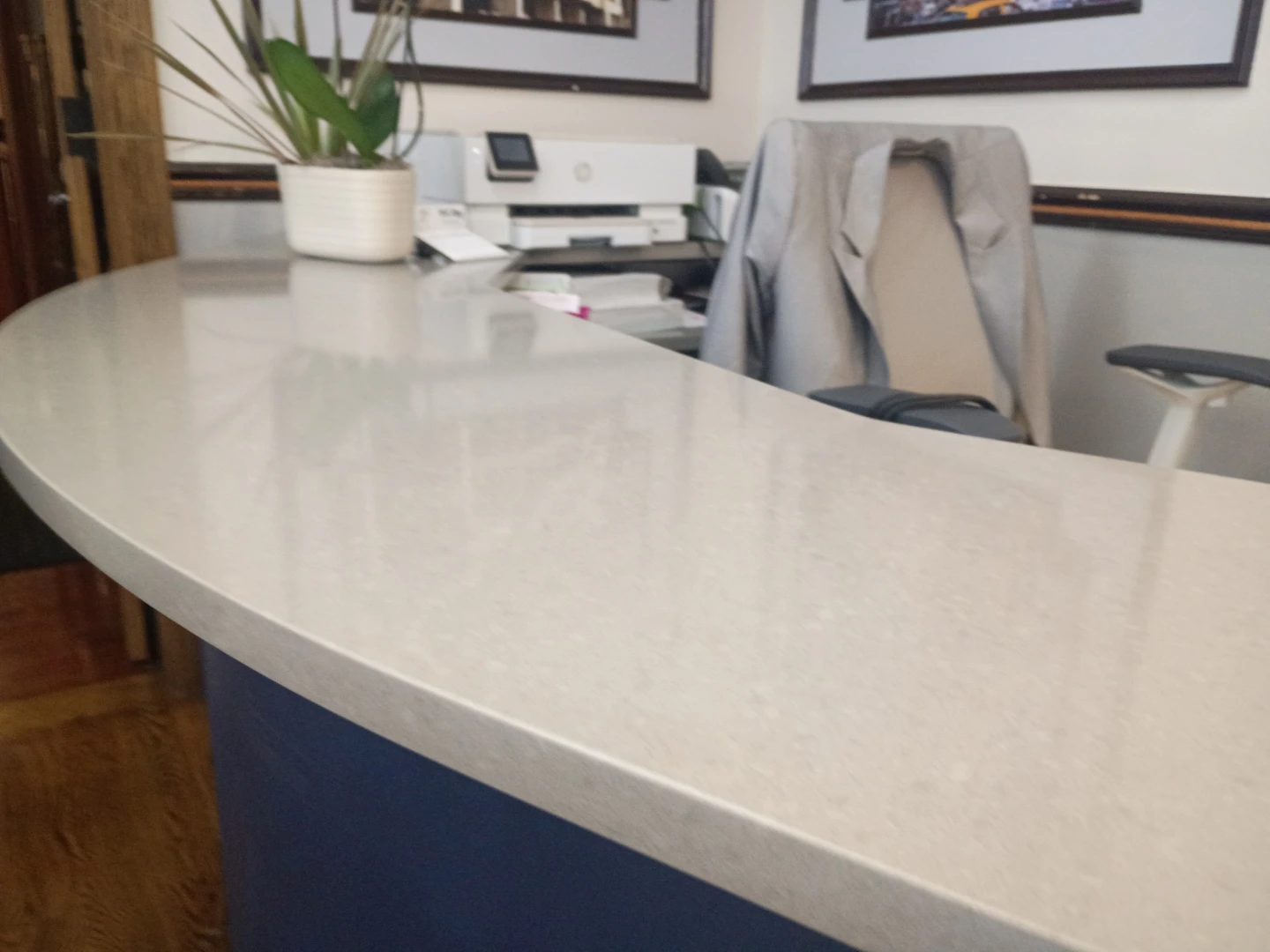 Curved Reception Desk
