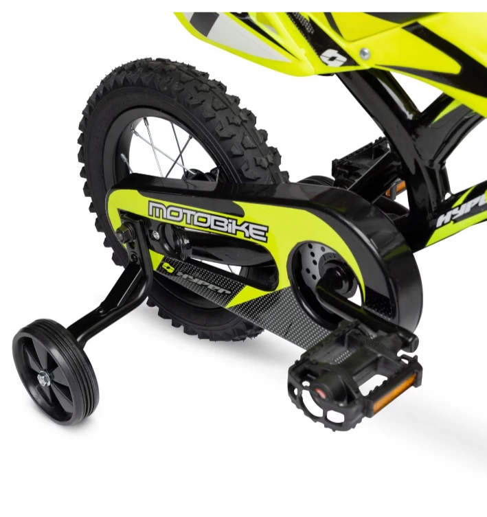 Brand New Hyper Bicycles 12" Motobike for Kids, Yellow - photo 5