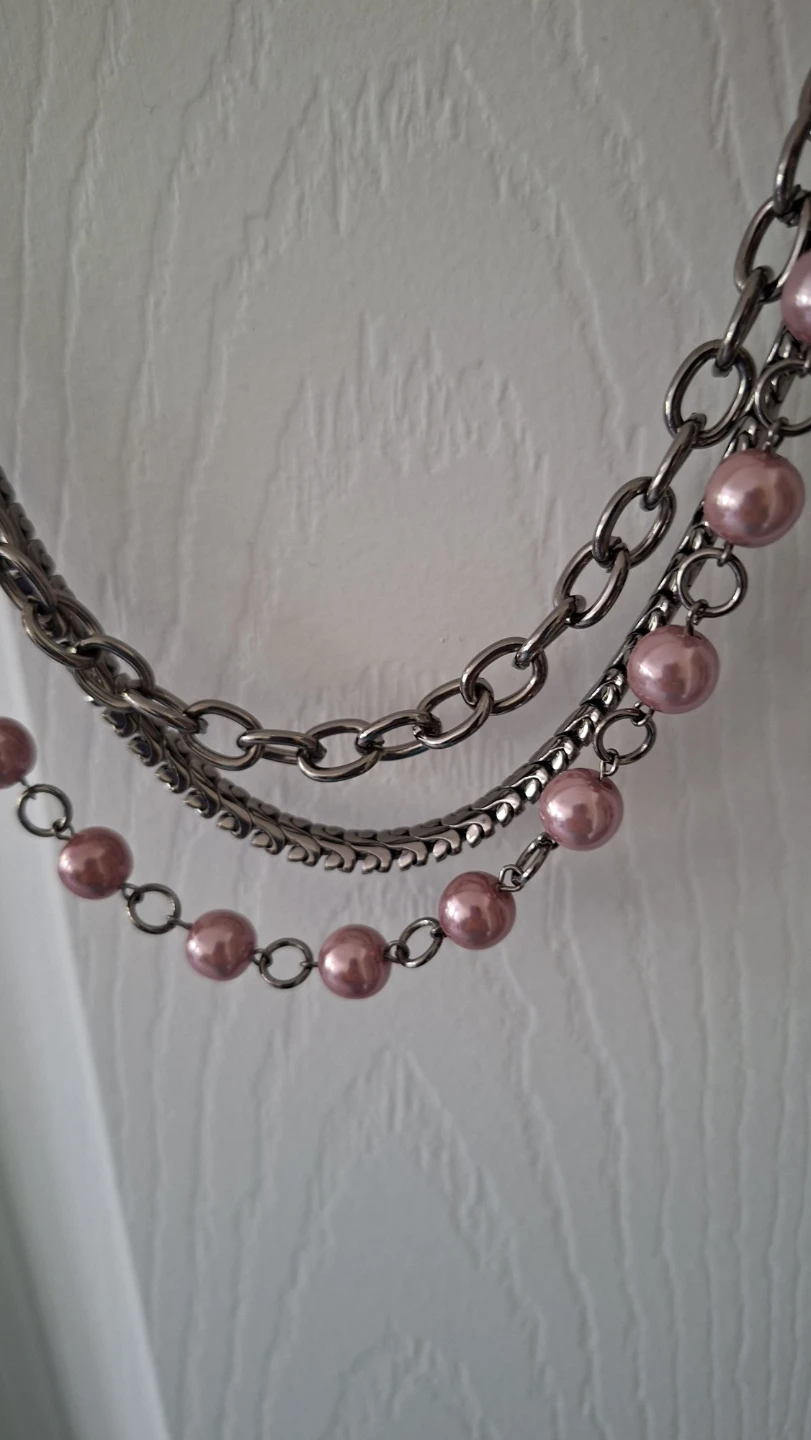Layered Chain and Bead Waistband/Belt - photo 2