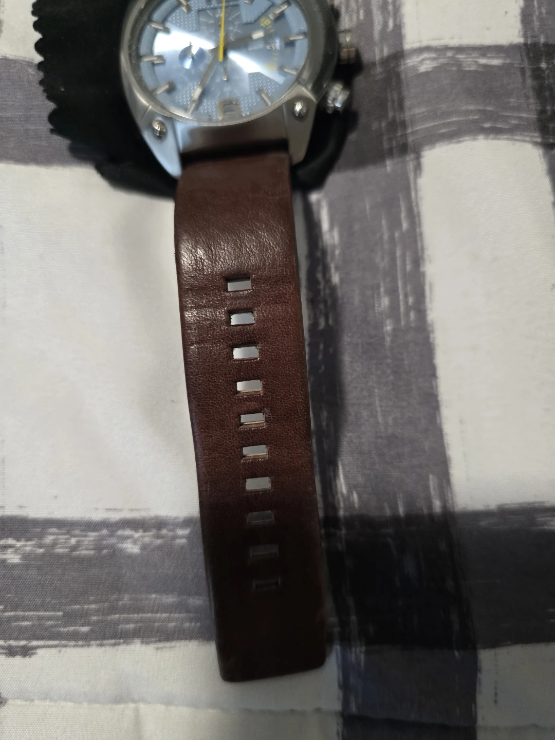 Diesel Chronograph Watch - Brown Leather Strap - photo 2