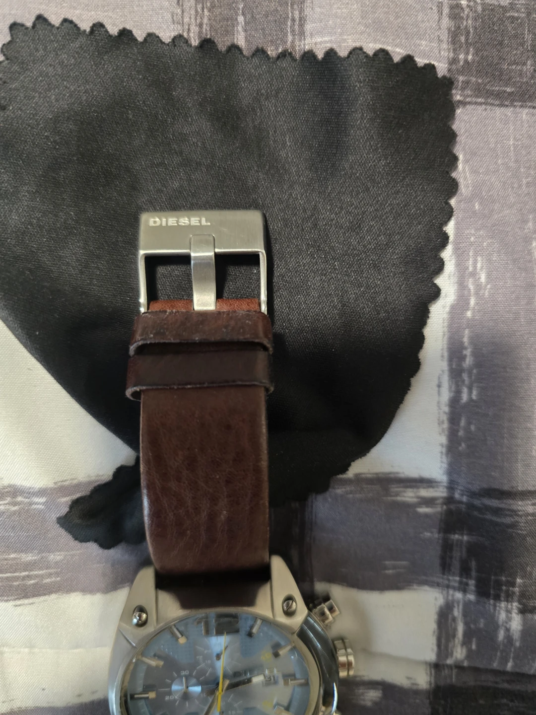 Diesel Chronograph Watch - Brown Leather Strap - photo 3