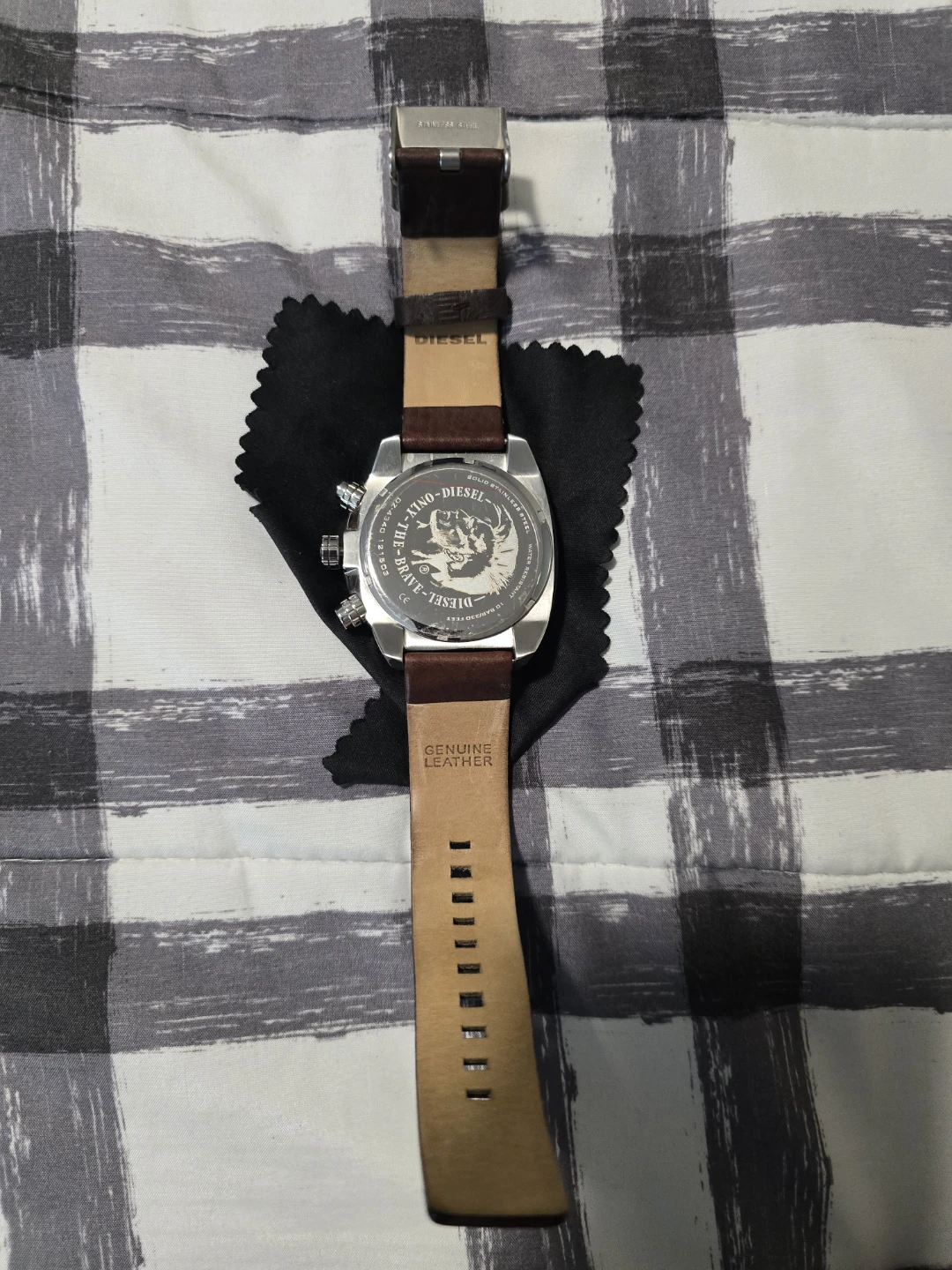 Diesel Chronograph Watch - Brown Leather Strap - photo 4