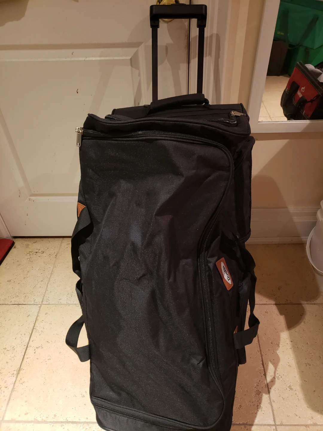 Dustin Black Rolling Suitcase Luggage