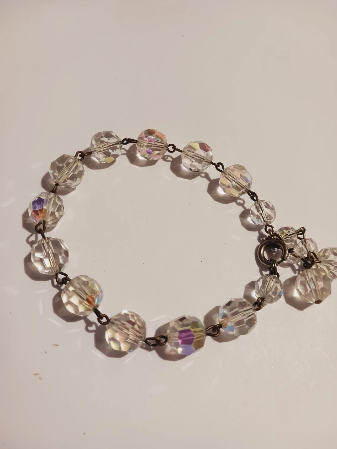 Sterling Silver 925 Crystal Beaded Bracelet