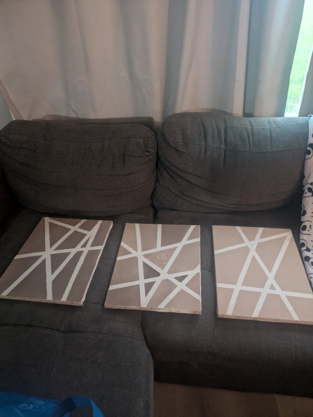 Set of 3 Geometric Canvas Wall Art - photo 4