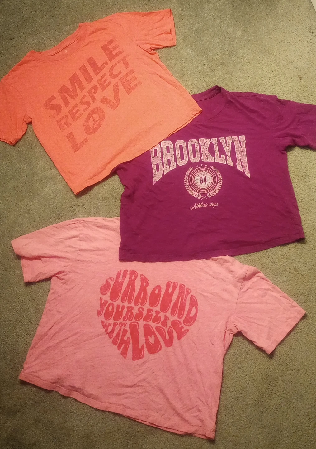 Three graphic t-shirts