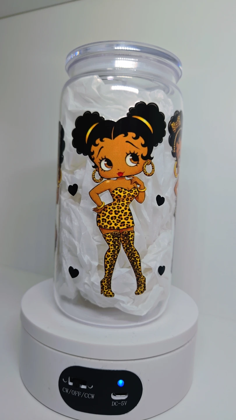 Leopard Print Betty  Tumbler Cup - photo 2