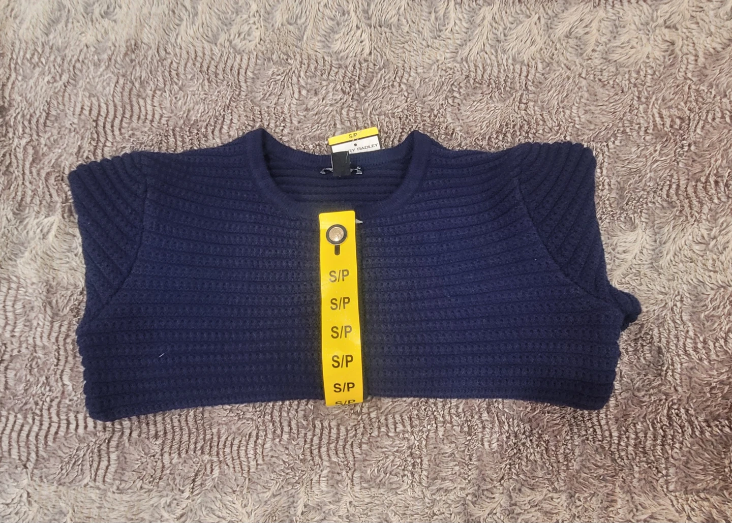 Navy Blue Cardigan Sweater - Small