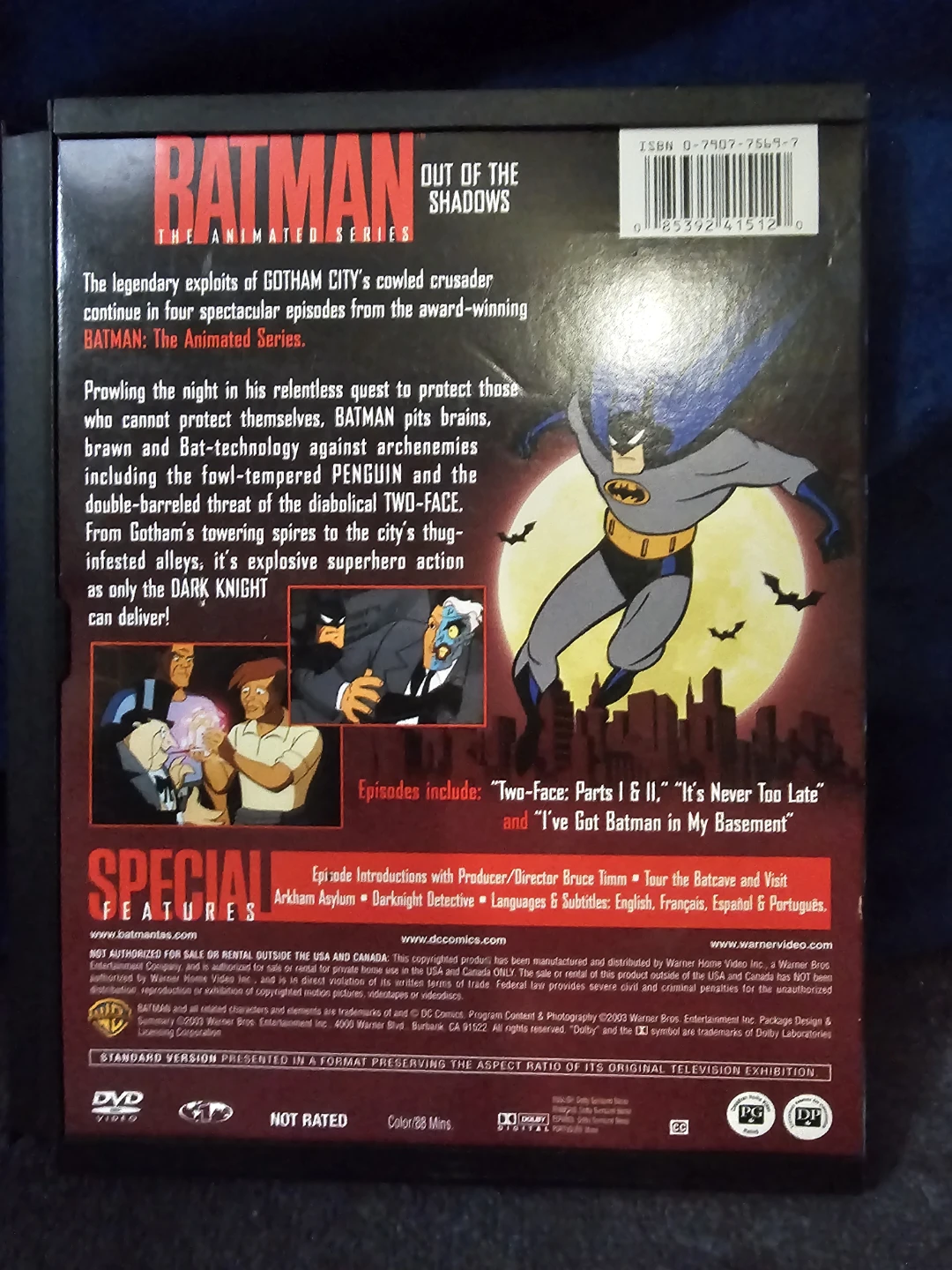 Batman The Animated Series Out of the Shadows DVD - photo 3