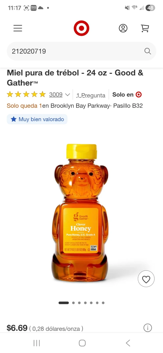 Good & Gather Clover Honey - 24 oz