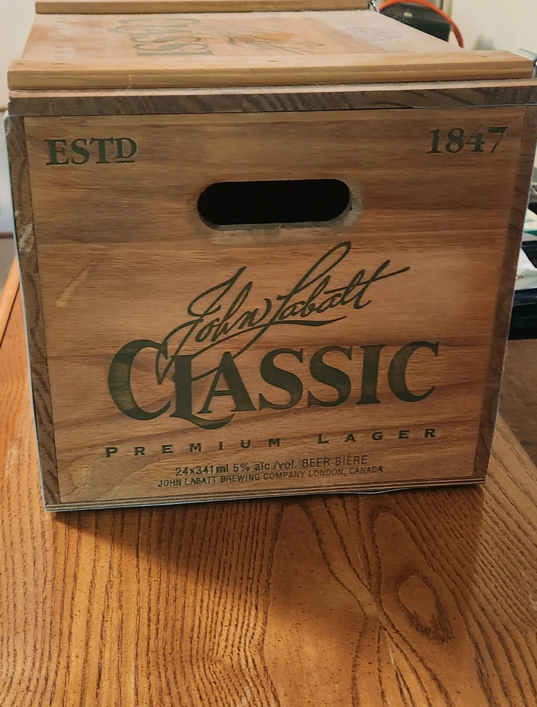 John Labatt Classic Premium Lager Wooden Crate⚽️ - photo 3