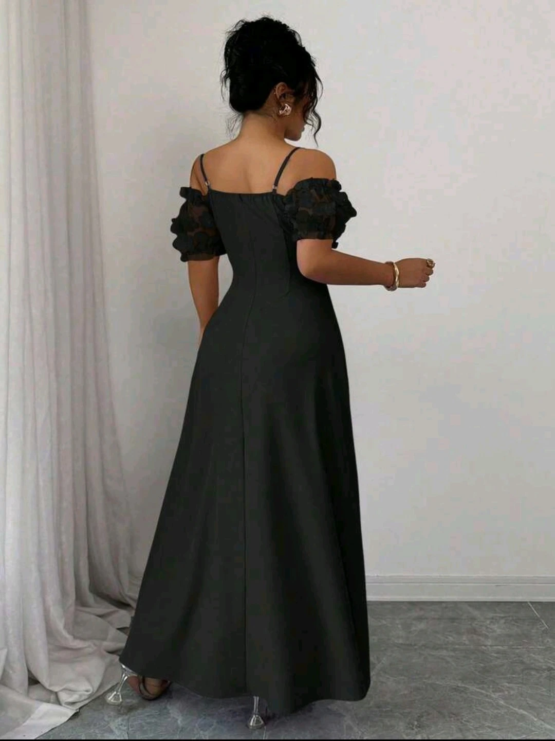 Beautiful Black Off-the-Shoulder Dress - photo 2