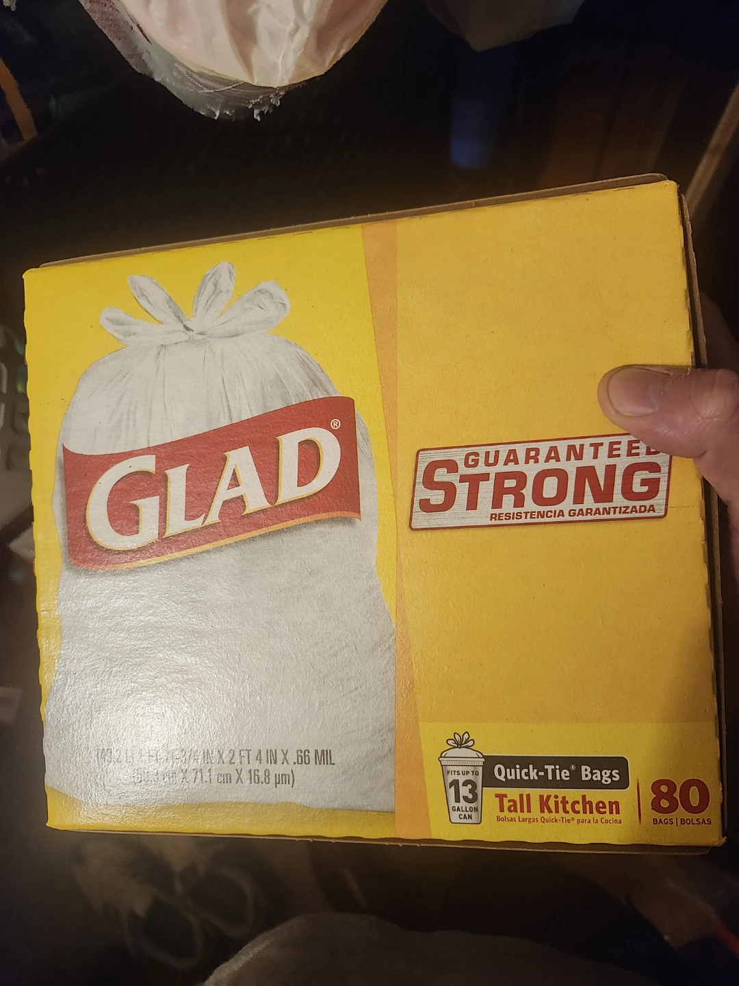 Glad Tall Kitchen Quick-Tie Bags - 80 Count