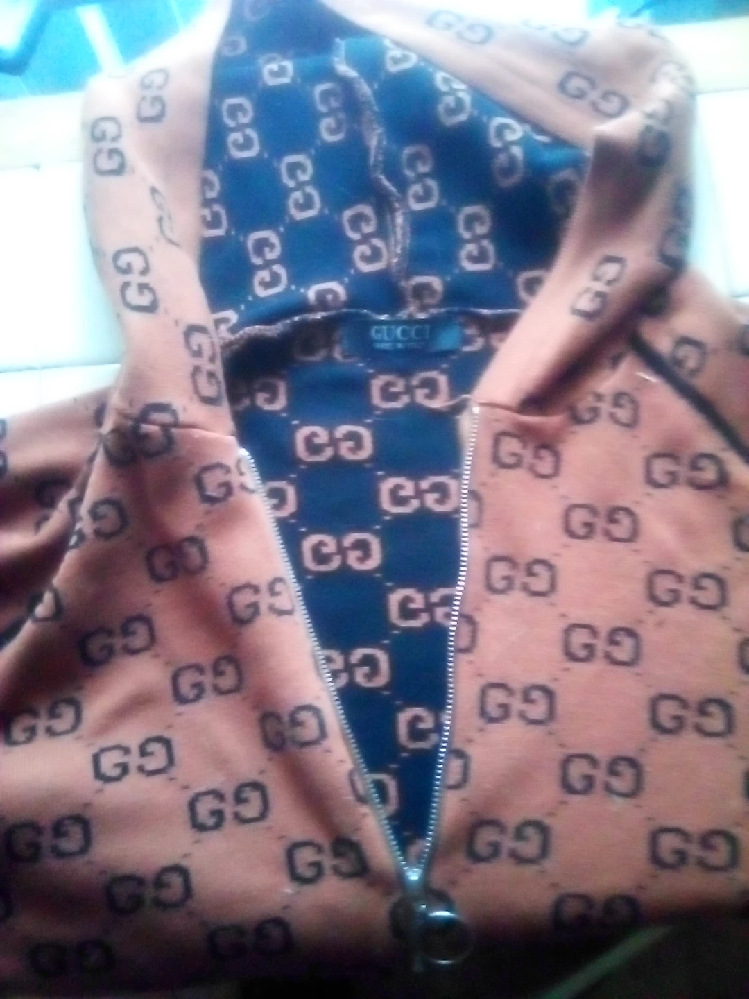 Gucci All-Over GG Monogram Zip-Up Hoodie