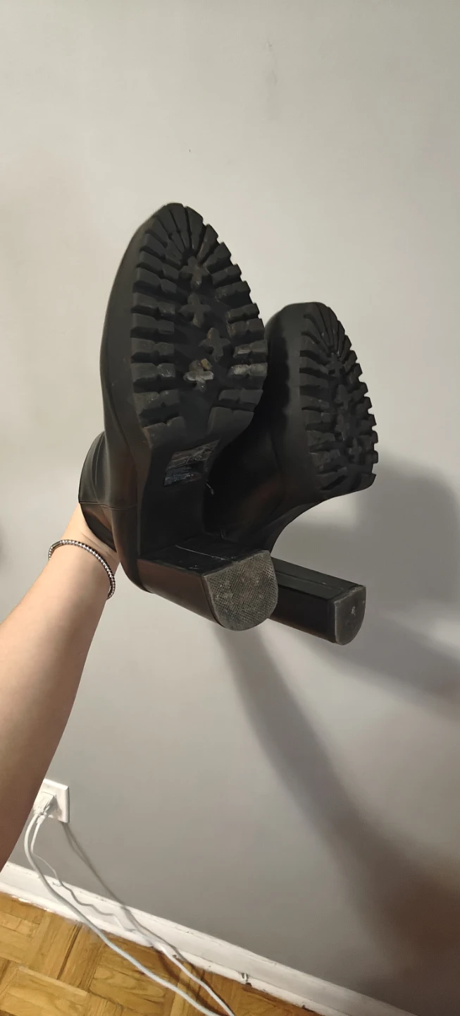 H&M Black Chunky Platform Boots Size 37 - photo 3