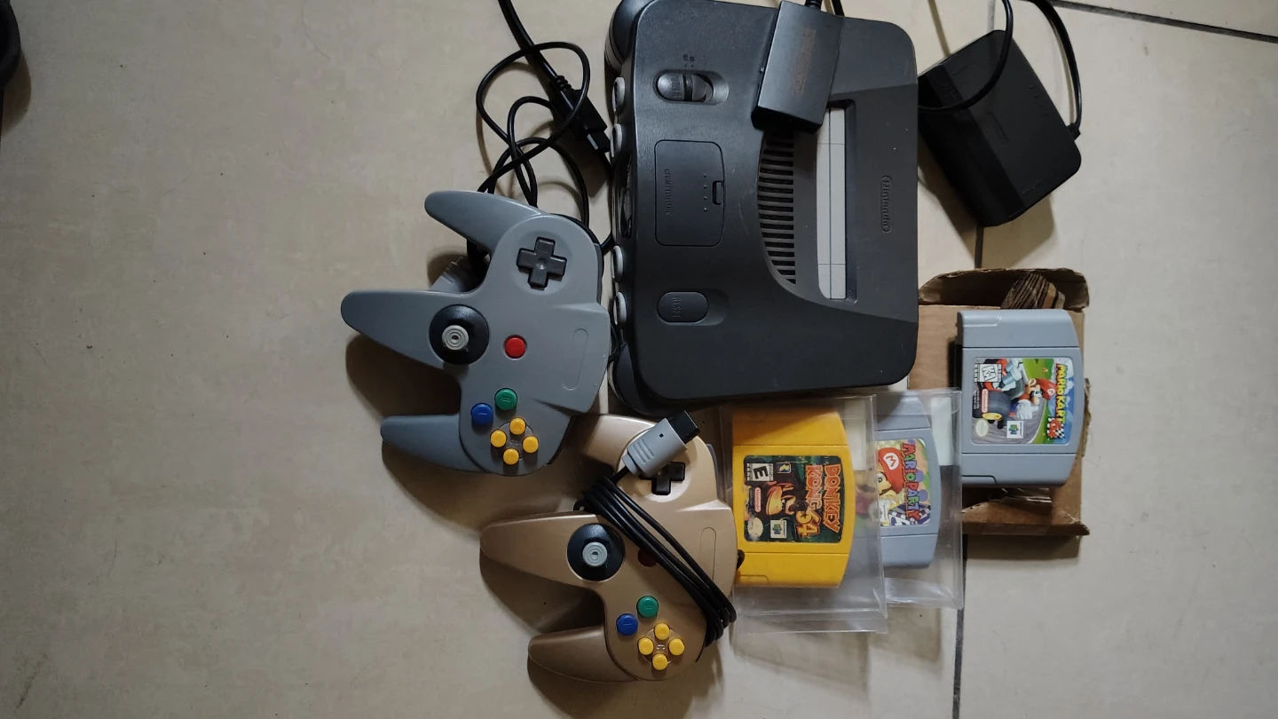 Nintendo 64 Console with Games and Controllers