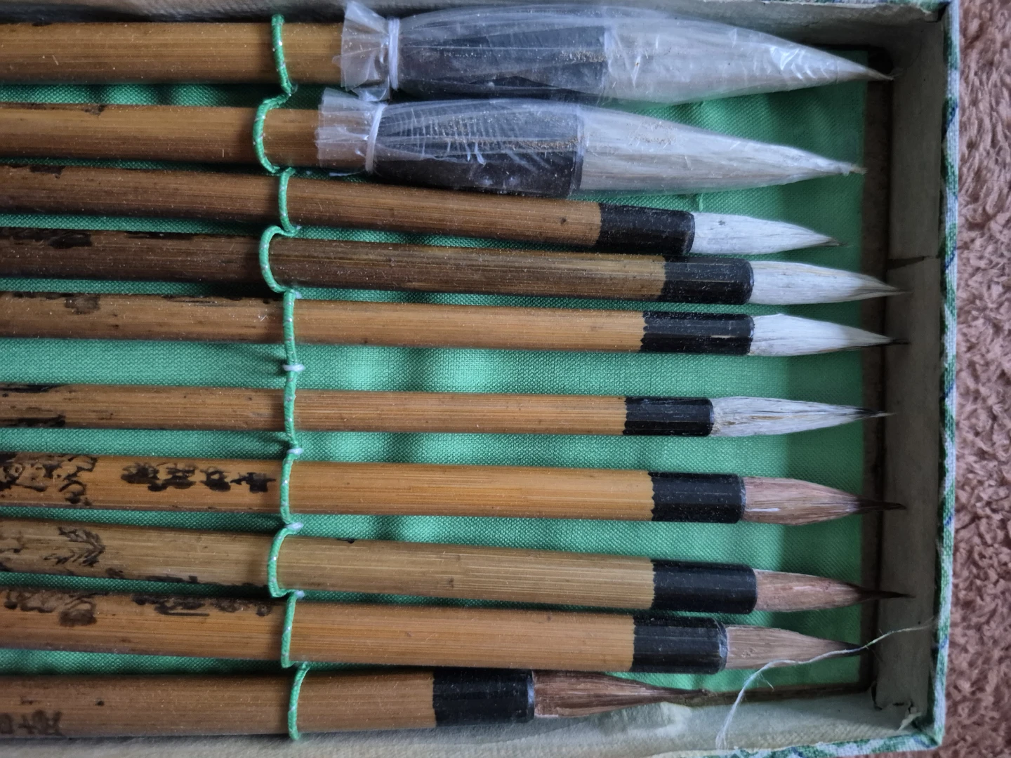 Vintage Chinese Calligraphy Brush Set Never Used - photo 4