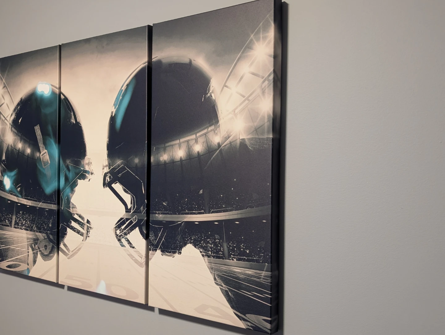 Football Clash 3 piece Wall Art Canvas - photo 2