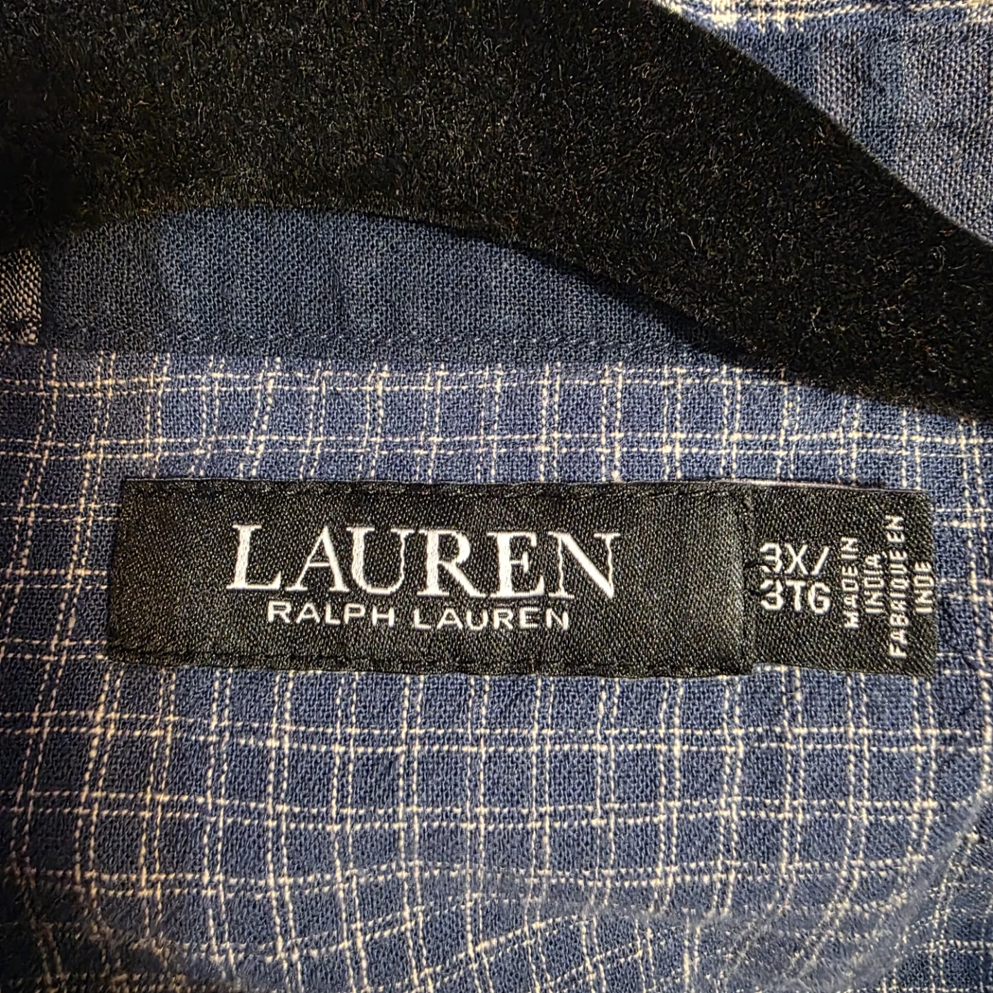 Women's LAUREN Ralph Lauren Patchwork Plaid Linen Blend Shirt 3X - photo 4