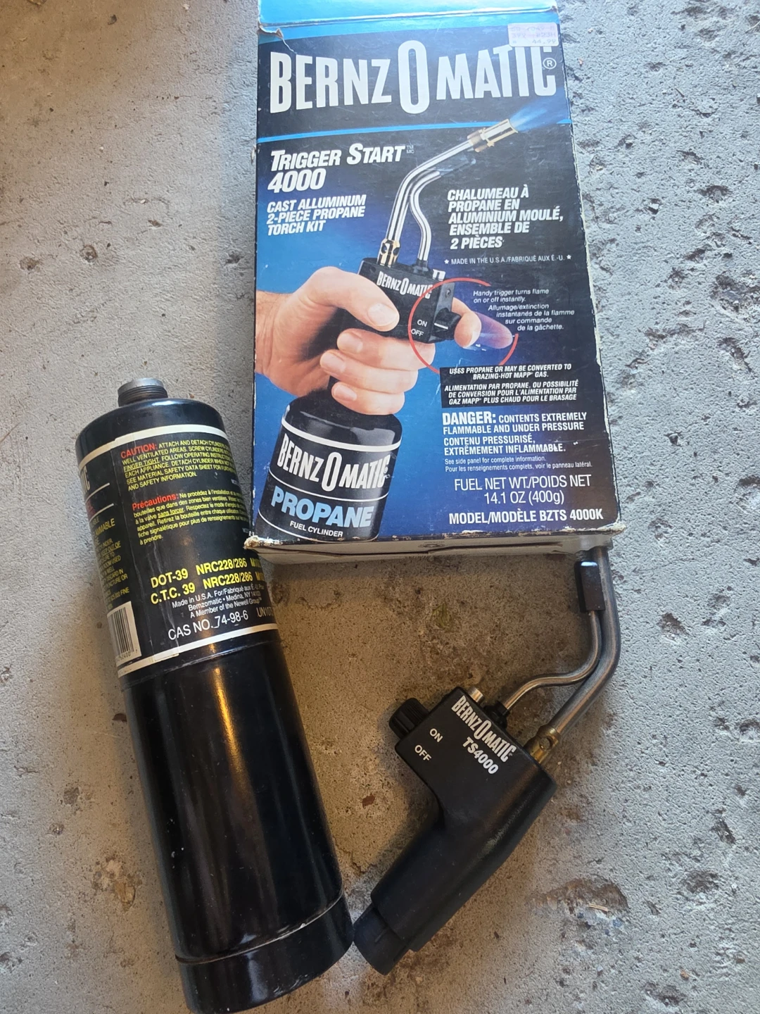 Bernzomatic Trigger Start 4000 Propane Torch Kit