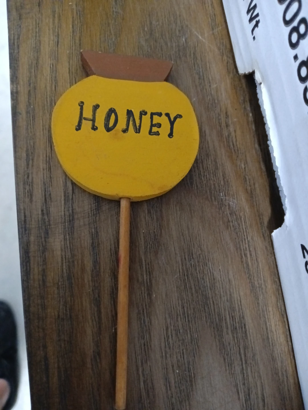 Wooden Honey Pot Sign