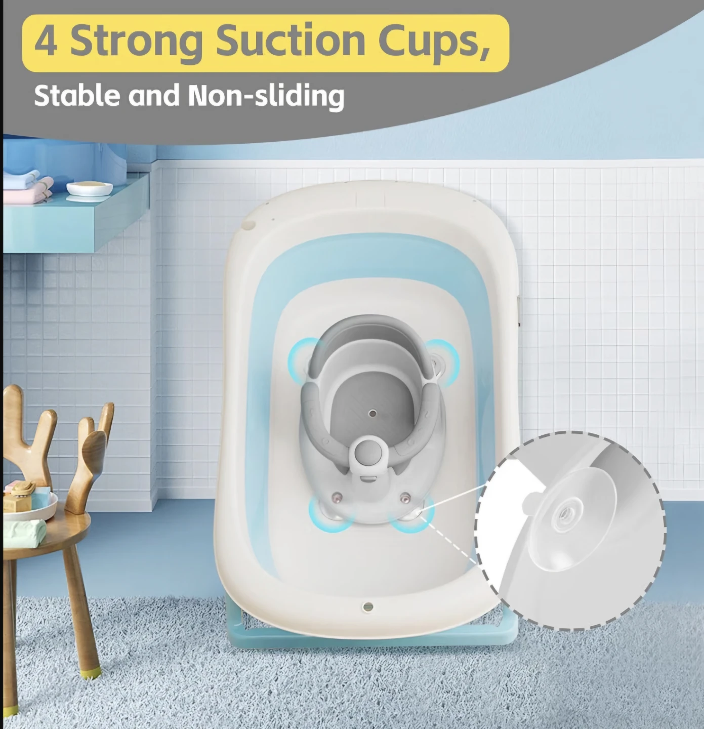 Baby Bath Seat with Openable Design - photo 5