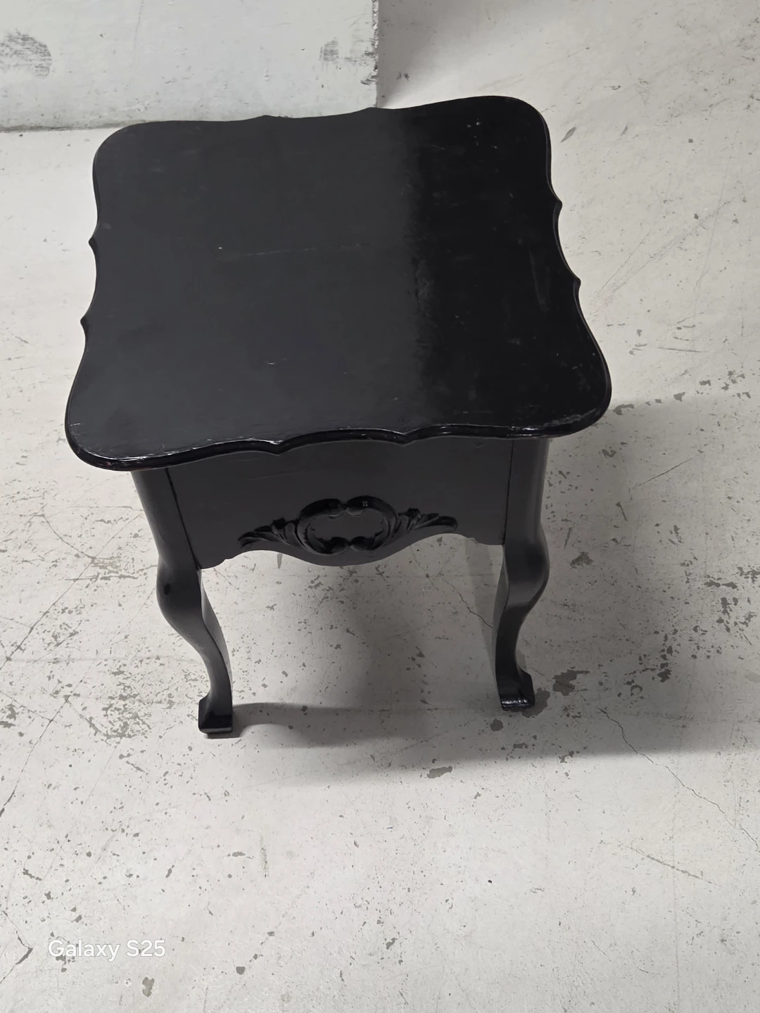 Black accent table