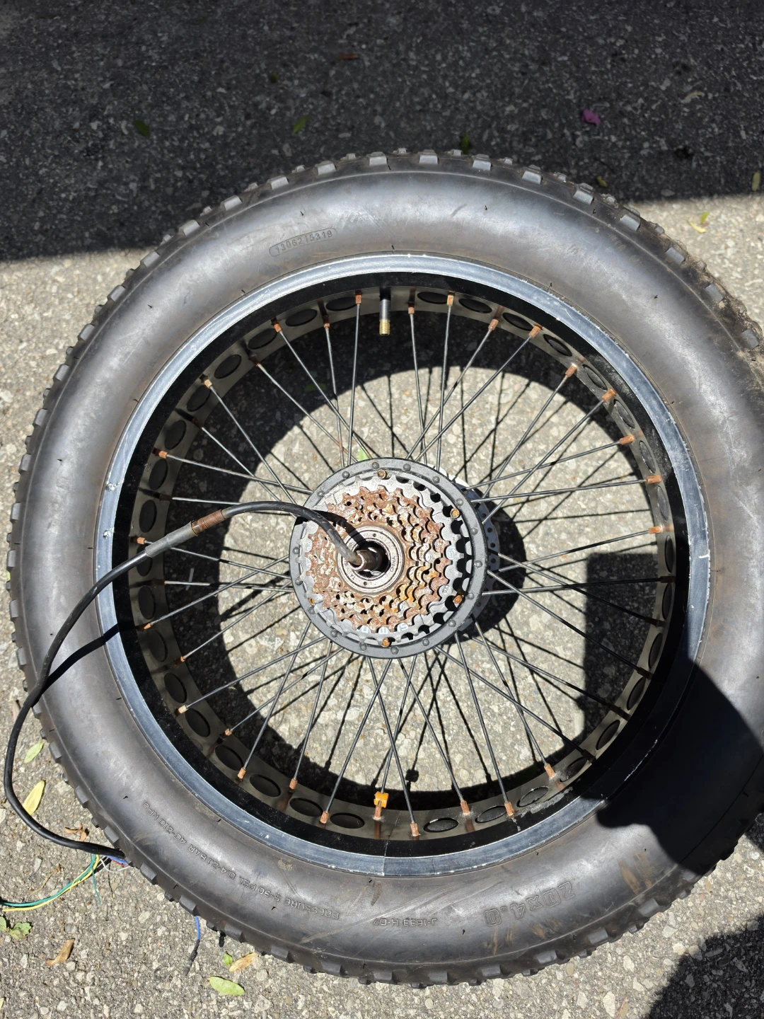 36V 250W Electric Bicycle Fat Tire Wheel with Cassette