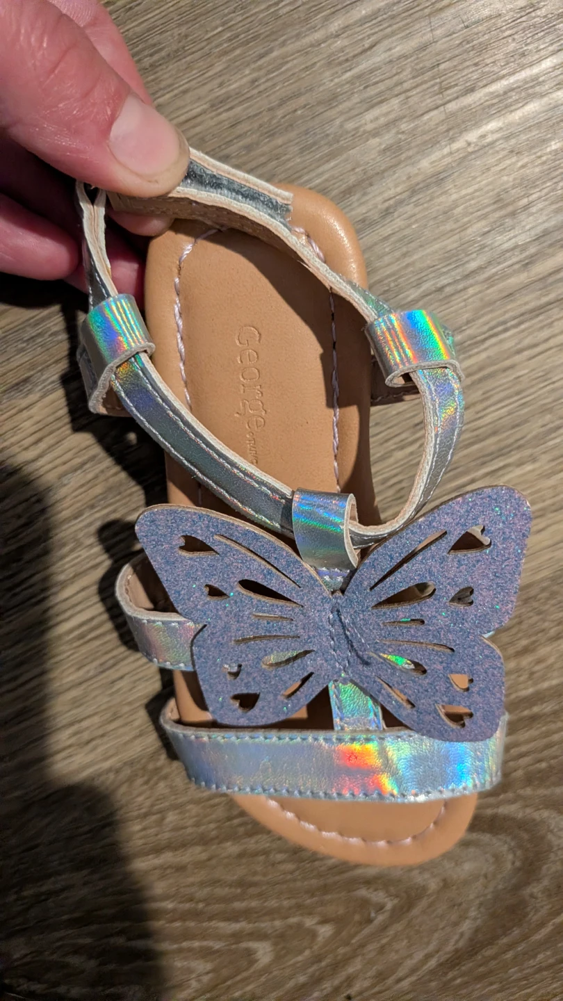 George Toddler Girls Butterfly Sandals ⚽ - photo 2